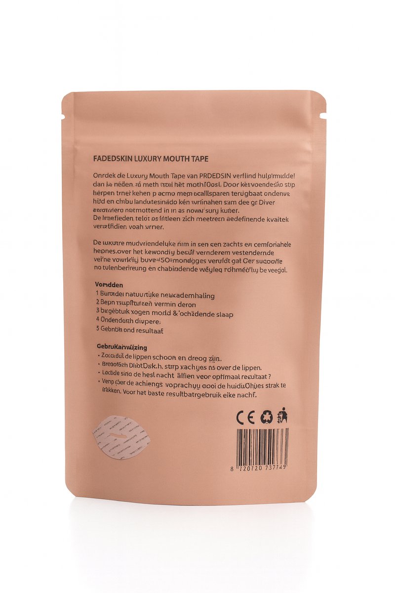 FadedSkin Luxury Mouth Tape – 30 Beauty Sleep Strips