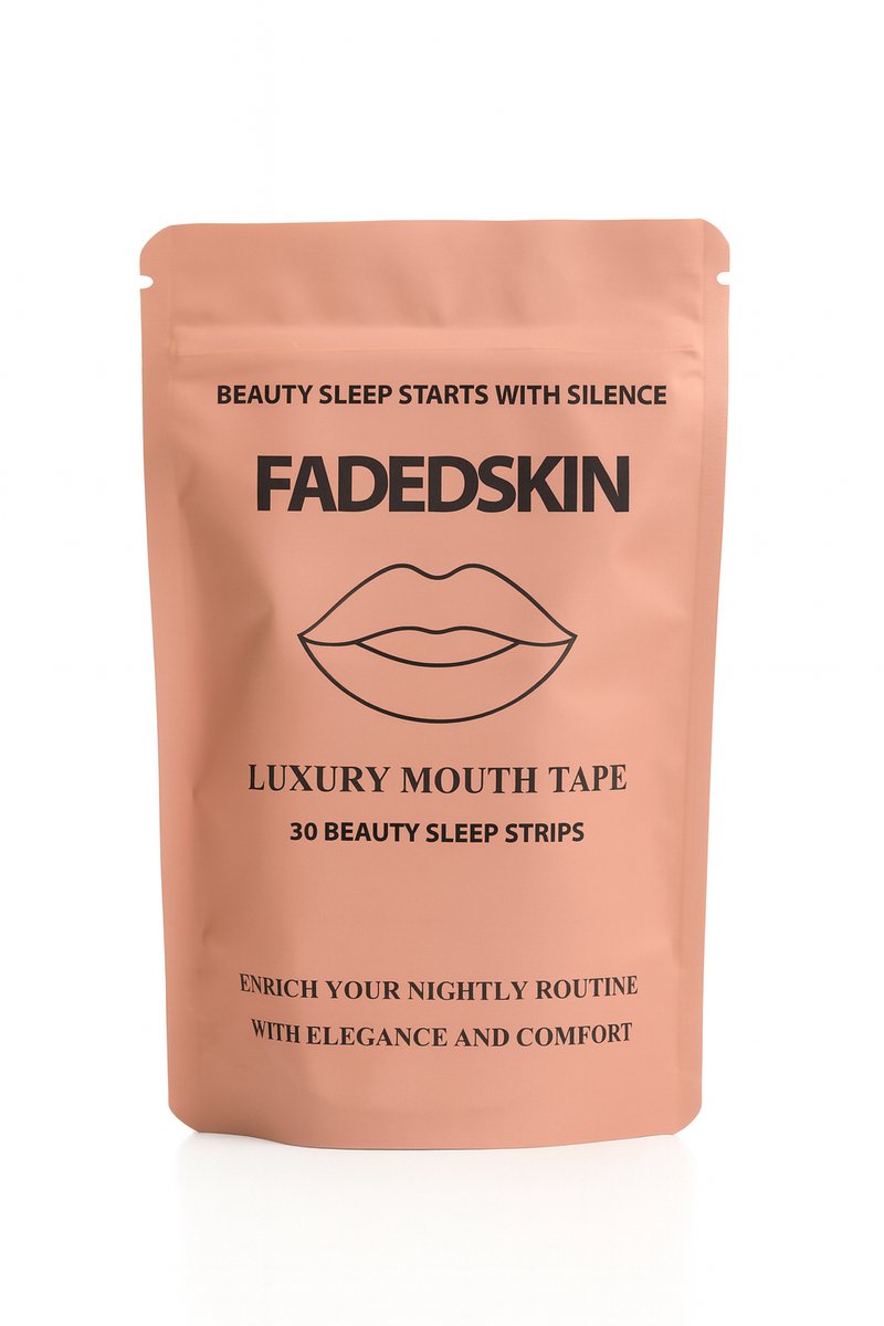 FadedSkin Luxury Mouth Tape – 30 Beauty Sleep Strips