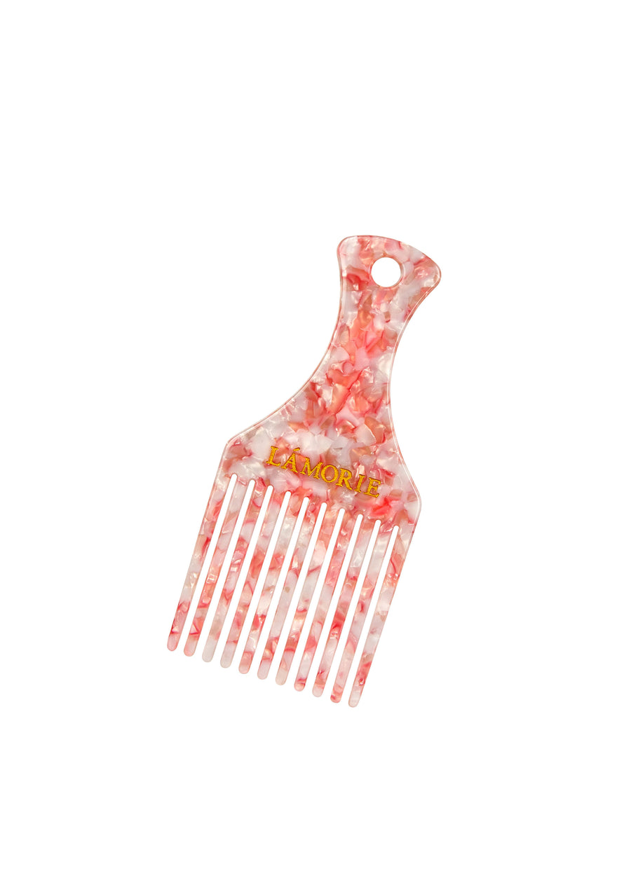 LÁMORIE Pink Speckle Curl Comb