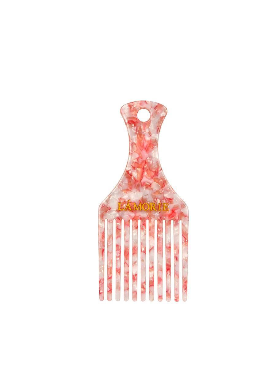 LÁMORIE Pink Speckle Curl Comb